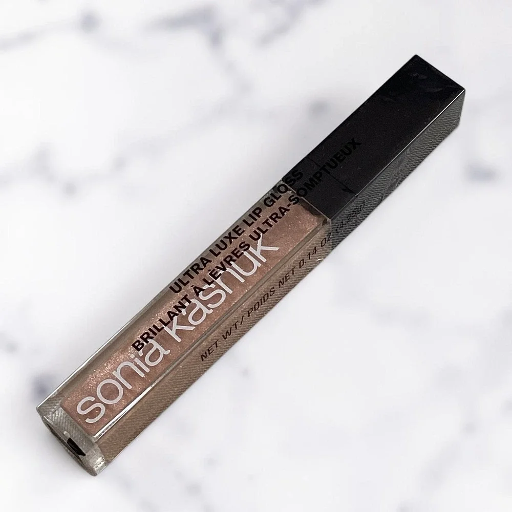 Sonia‎ Kashuk Ultra Luxe Lip Gloss Sparkling Sugar 01 New Hydrating Beige, Nude